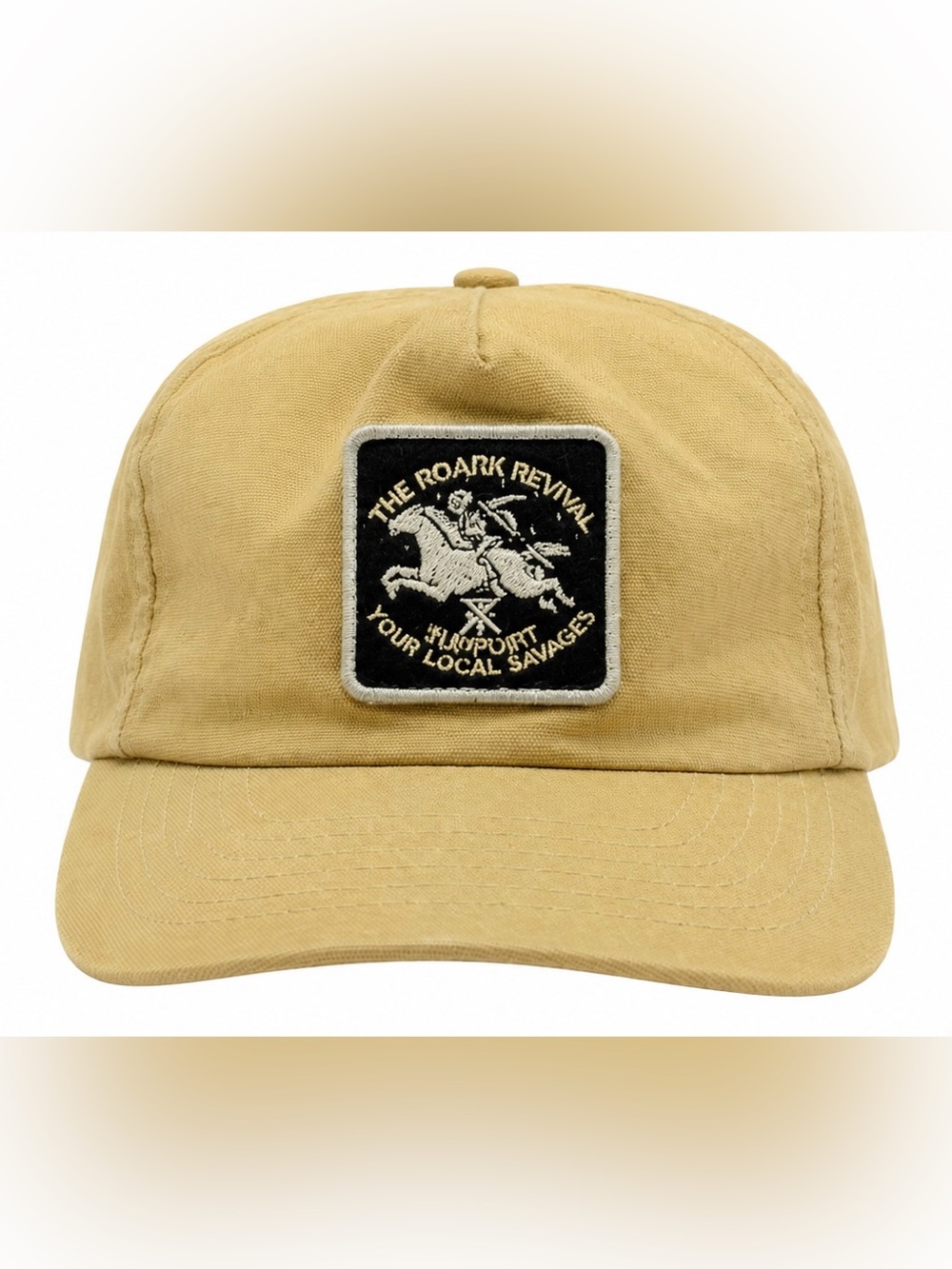 Roark Revival ‘Support Your Local Savage’ Khaki Baseball Cap with Patch